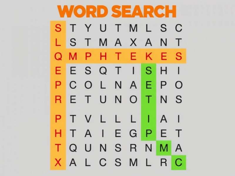 Example of Word Search Gameplay Word Search Gameplay Example